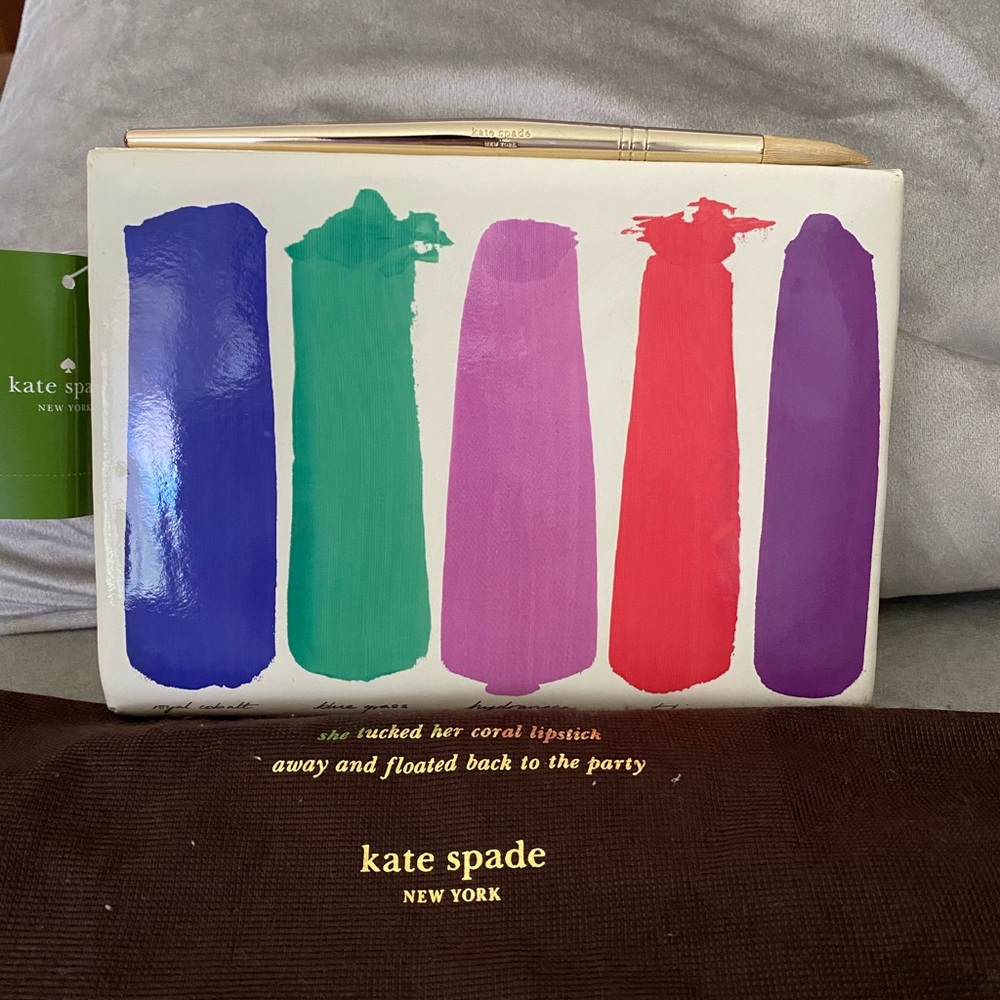 Kate Spade Paint Brushstroke Clutch RARE-NWT